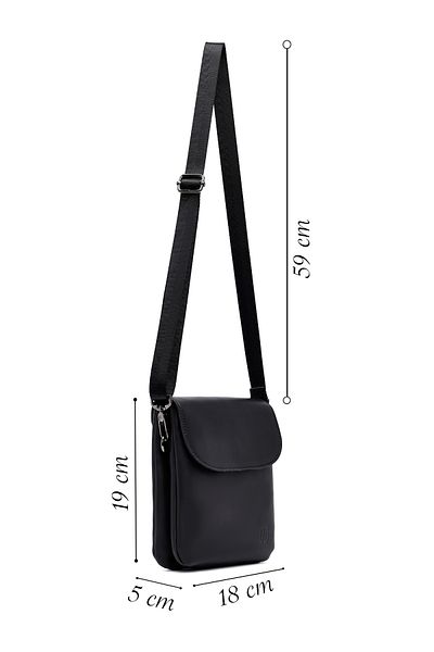 Derimod Men's Black Messenger Bag 25Sbd300918
