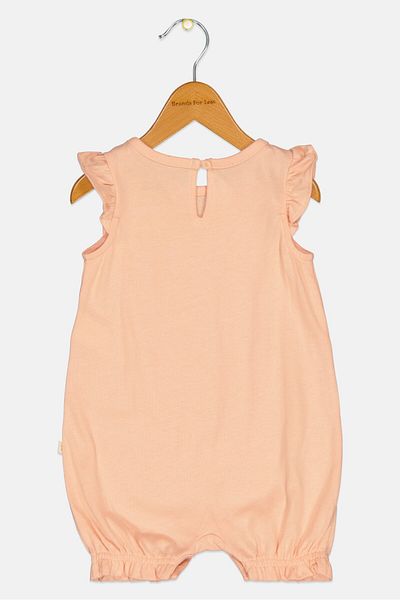 GAP Toddlers Girl Graphic Print Rompers, Peach