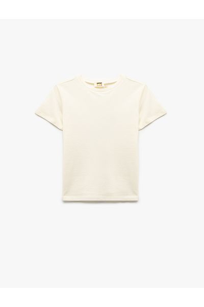 Koton New Season Cotton Short Sleeve Crew Neck Basic T-Shirt