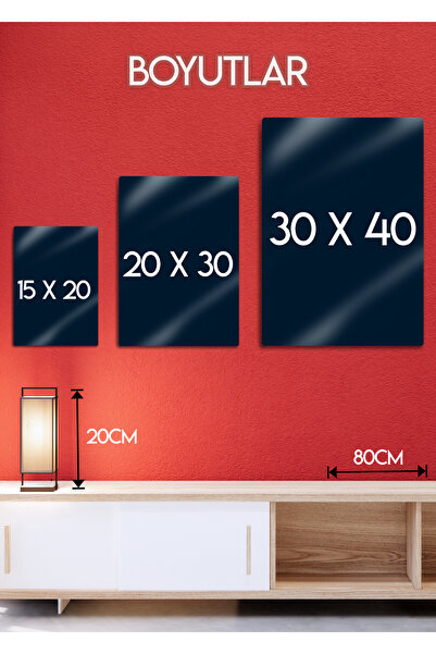 DekorHane 2 Parça 3D Görünüm Metal Baskı Dalga Tablosu, Ev Ofis Oda Dekorasyon