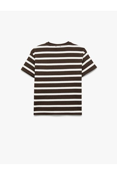 Koton Tricou cu mânecă scurtă cu decolteu Crew New Season