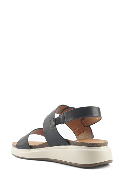 Polaris 325600.Z 5FX Siyah Kadın Kalın Taban Sandalet