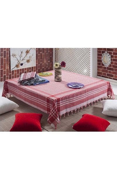 merland benvecocuk Gözde 170X170 Cm. Checkered Pattern Triple Table Cloth / Table Cloth