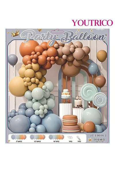 Youtrico Dreamy Macaron Balloon Garland - Pastel Colour Wedding Decoration