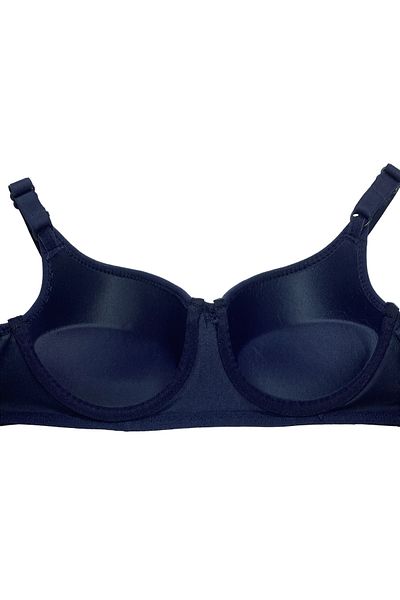 CHC Chocho Women's Underwire Padded Patterned Navy Blue Bra