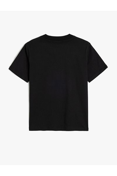 Koton KT - Crew Neck βαμβακερό κοντομάνικο μπλουζάκι Basic Slim Fit