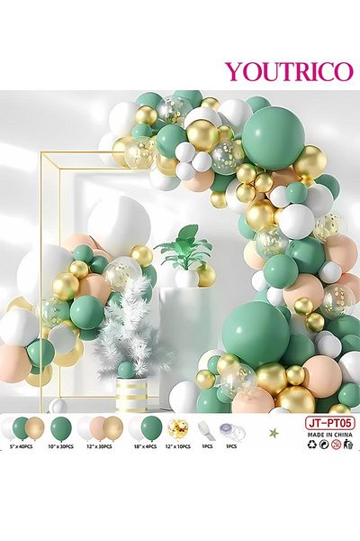Youtrico Dreamy Macaron Balloon Garland - Pastel Colour Wedding Decoration