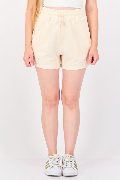 adidas Women Sportswear Fit Drawstring Outdoor Shorts, Cream