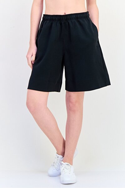 adidas شورت رياضي نسائي طويل مناسب للخارج، أسود