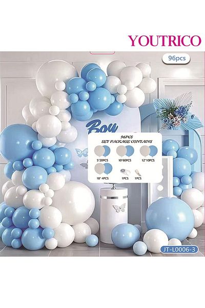 Youtrico Dreamy Macaron Balloon Garland - Pastel Colour Wedding Decoration