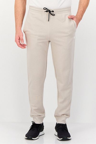 RBX Men Sportswear Fit Outdoor Track Pants, Beige