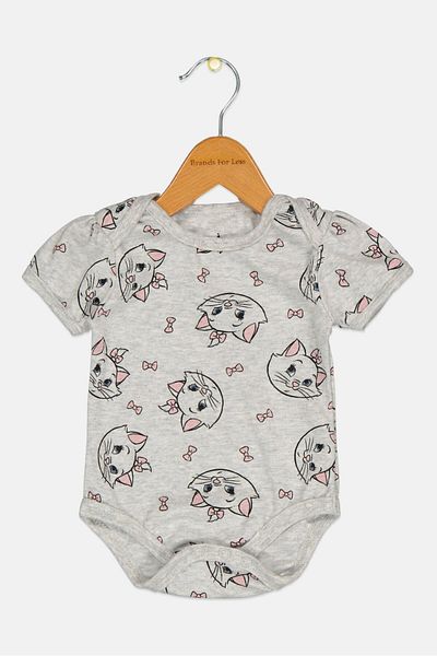 Disney Toddlers Girl Graphic Print Short Sleeves Bodysuit, Multicolor