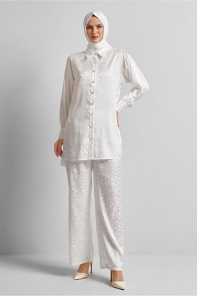 Alvina ΣΕΤ ΠΑΝΤΕΛΟΝΙ JACQUARD SATIN 45580