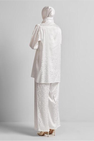 Alvina Jacquard Satin Pants Suit 45580