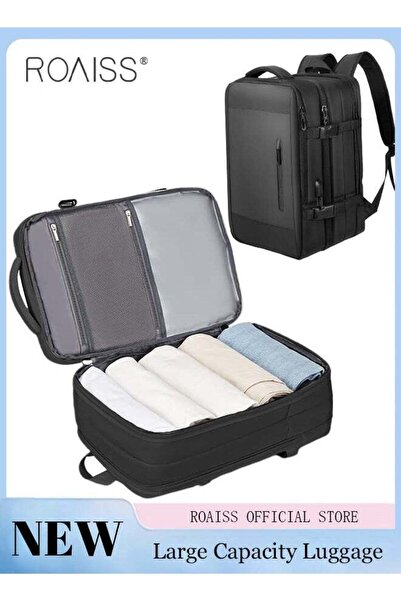 ROAISS Carry-On Luggage Backpack High Capacity Business Travel Expandable Bag
