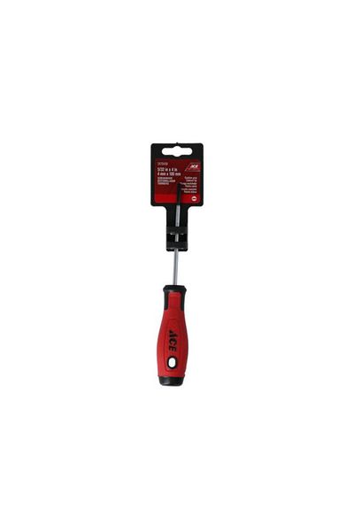 Generic مفك براغي مسطح بمقبض مبطن من ACE متعدد الألوان 4 × 100 مم YF-SS03