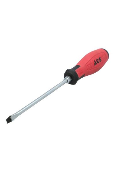 Generic مفك براغي مسطح بمقبض مبطن من ACE متعدد الألوان 4 × 150 مم YF-SS04