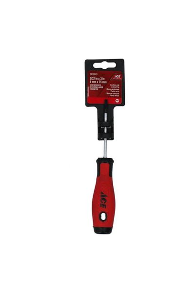 Generic مفك براغي مسطح بمقبض مبطن من ACE متعدد الألوان 4 × 75 مم YF-SS02