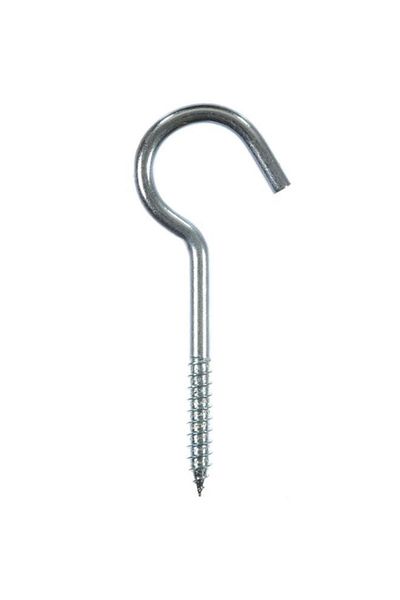 Generic ACE 2-Piece Zinc Plated Corrosion Resistant Steel Ceiling Hook Silver 3-3/8inch 5008016