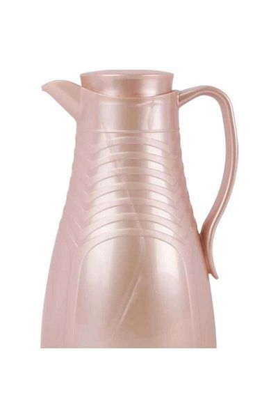 Generic Valk Double Wall Glass Anti-Leakage Wide Mouth Vacuum Flask Pearl Pink 1 Liter 04-603