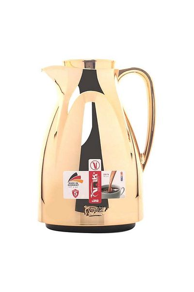 Generic Valk Double Wall Glass Anti-Leakage Wide Mouth Vacuum Flask Gold 1.5 Liter 04-368