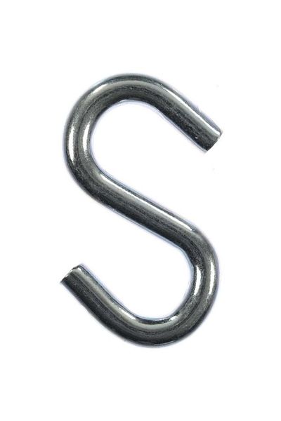 Generic ACE 2-Piece Zinc Plated Corrosion Resistant Steel S-Hook Silver 2inch 5031380