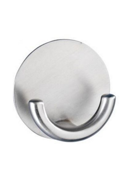 Generic Wenko Strip-it Waterproof Stainless Steel Matt Finish Wall Hook Silver 4466191100