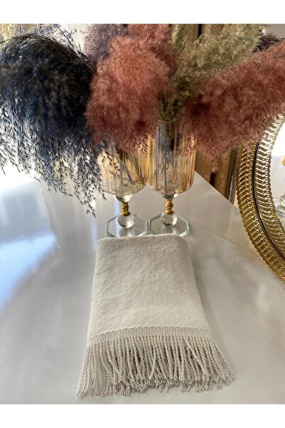 kumru çeyizz - %100 Bambu Püsküllü Yüz Havlusu 50x90