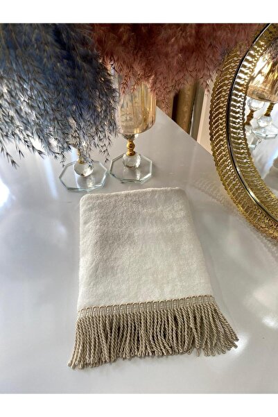 kumru çeyizz - %100 Bambu Püsküllü Yüz Havlusu 50x90