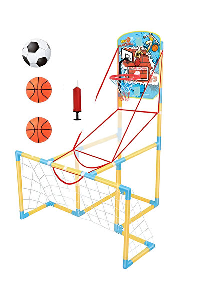 rexa Goal Ring Toss Game with Basketball Backboard & Portable Football Net