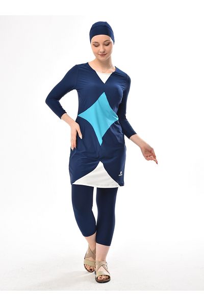 Ranuna Pool Swimsuit - Navy Blue - Ranuna