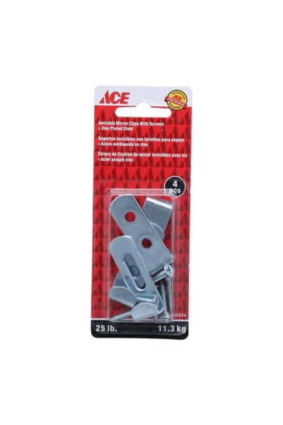 Generic مشابك مرآة غير مرئية من ACE، مصنوعة من الفولاذ المطلي بالزنك، مكونة م...