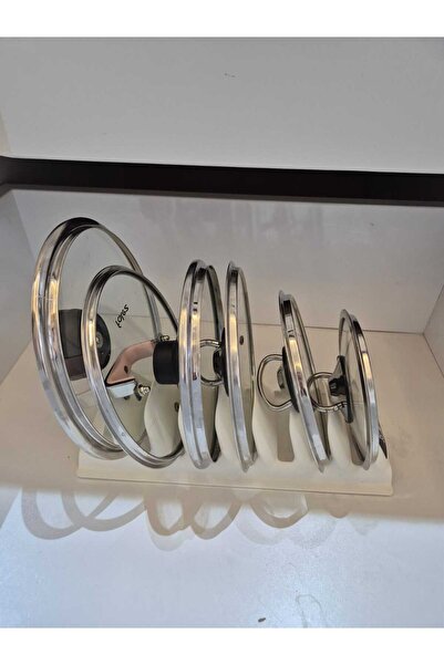 Gondol 8 BÖLMELİ TENCERE KAPAK DÜZENLEYİCİ-DAYANIKLI VE PRATİK MUTFAK ORGANİZERİ 29 X 8 CM