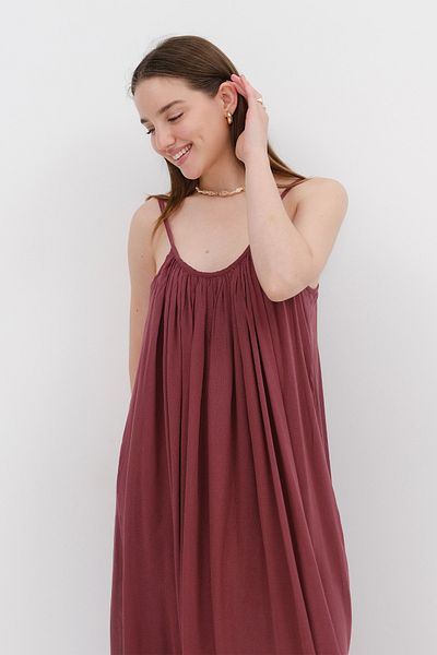 Addax Long Dress with Rope Strap E3173