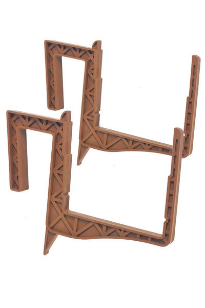 Binbirreyon 2 Adet Balkon Demiri Saksı Askısı Saksılık Plastik Saksı Askısı 1...