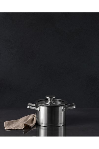 Madame Coco Raye Deep Pot - Steel - 16 cm