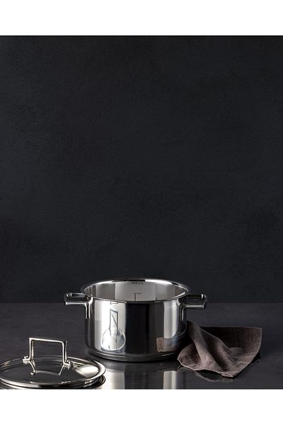 Madame Coco Elena Deep Pot - Steel - 18 cm