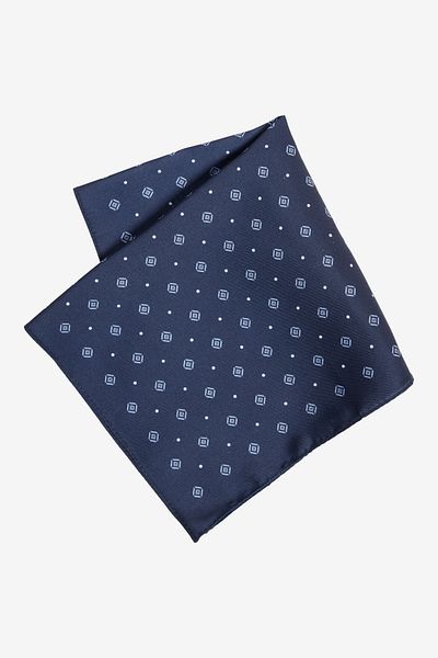 ALTINYILDIZ CLASSICS Men's Navy Blue Patterned Handkerchief
