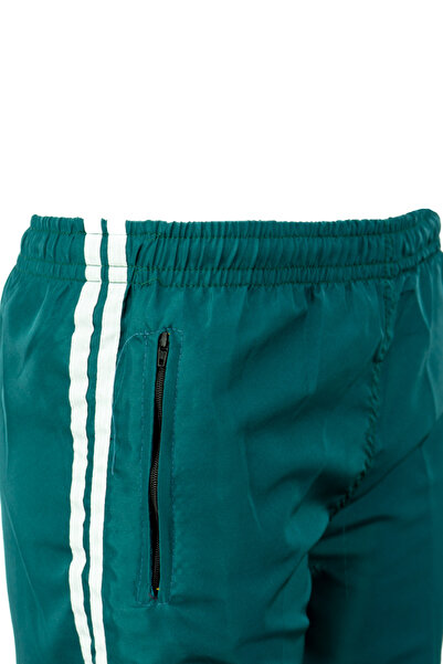 Oppland Men's Shorts Waiter Boy Elastic Waist and Lace-Up Double Pocket Lined Sea Model Relaxed Cut