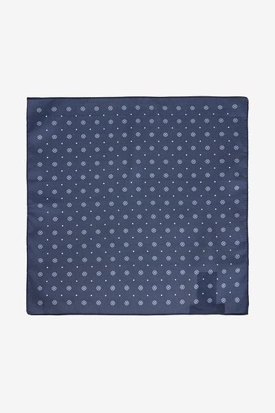 ALTINYILDIZ CLASSICS Men's Navy Blue Patterned Handkerchief