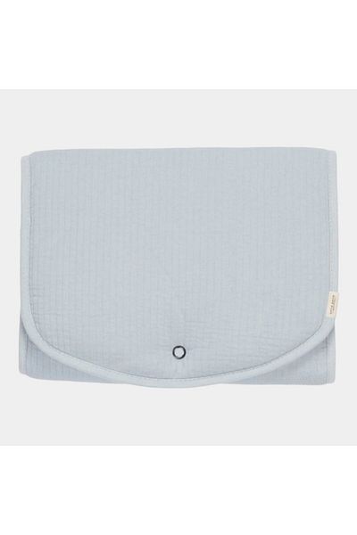 Little Dutch Saltea de înfășat, Little Dutch, Pure Soft Blue, 70x36cm, 82% bumbac