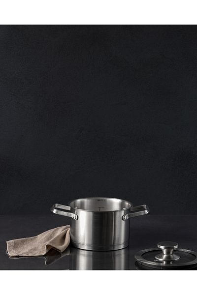 Madame Coco Raye Deep Pot - Steel - 16 cm