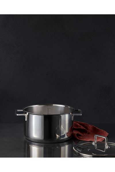Madame Coco Elena Deep Pot - Steel - 22 cm