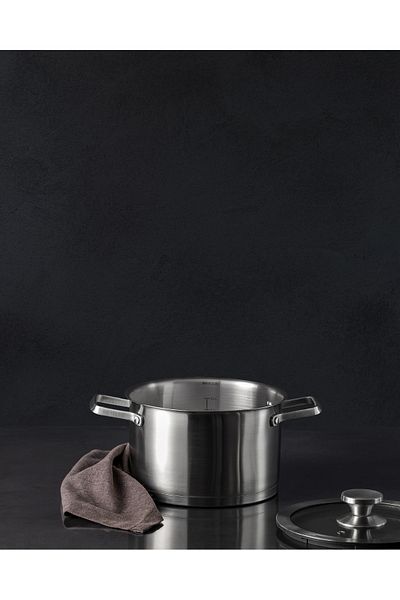 Madame Coco Raye Deep Pot - Steel - 20 cm