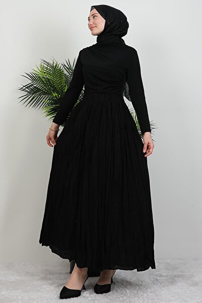 GİYZAMİLA Kraş Voile Skirt Black