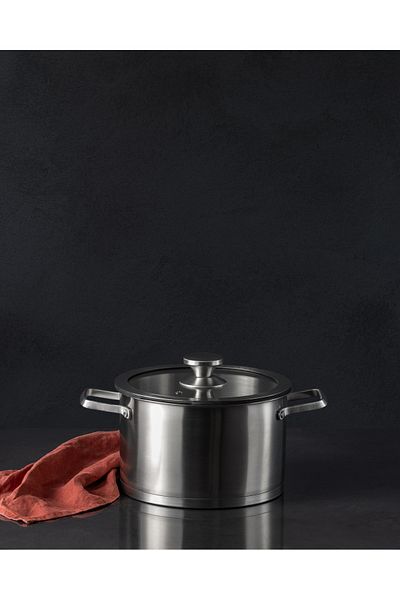 Madame Coco Raye Deep Pot - Steel - 22 cm
