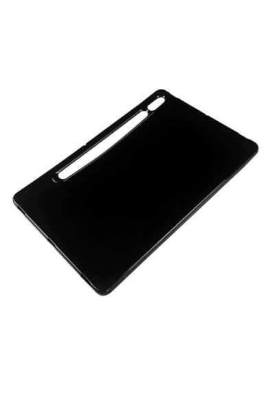 Fer10Tech Galaxy Tab S7 Plus T970 Case Compatible F10T Tablet Super Silicone Cover-Black