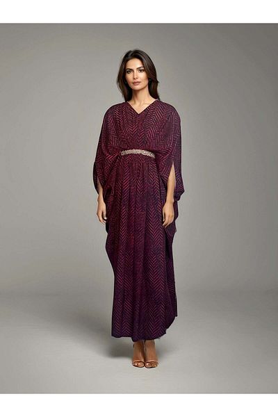 ECSTACY COUTURE Printed kaftan