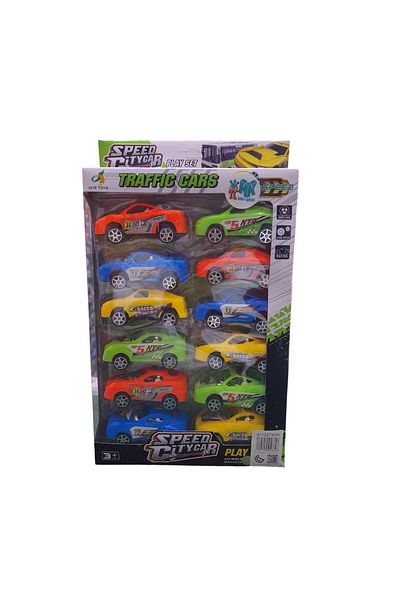 rexa Rally Speed City Traffic Pull Back Cars Playset