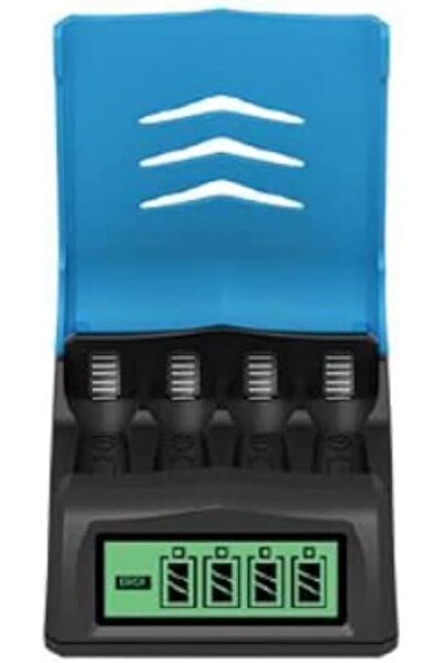 Beston شاحن بطارية NI-MH 1.2 فولت بشاشة LCD رباعية الفتحات C9001